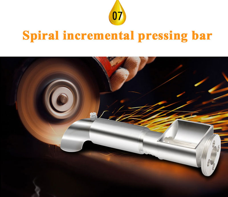 Spiral incremental pressing bar