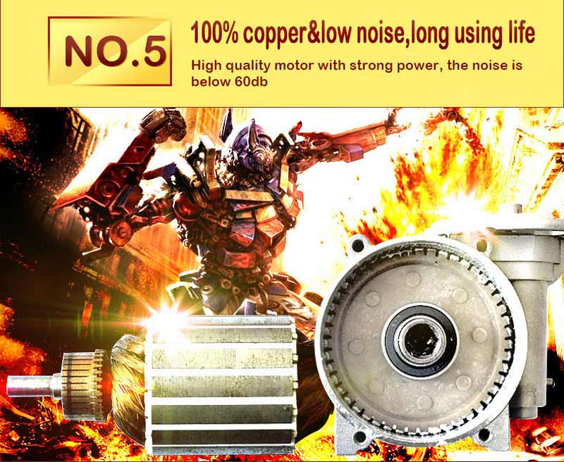 NO.5 100% copper&low noise,long using life