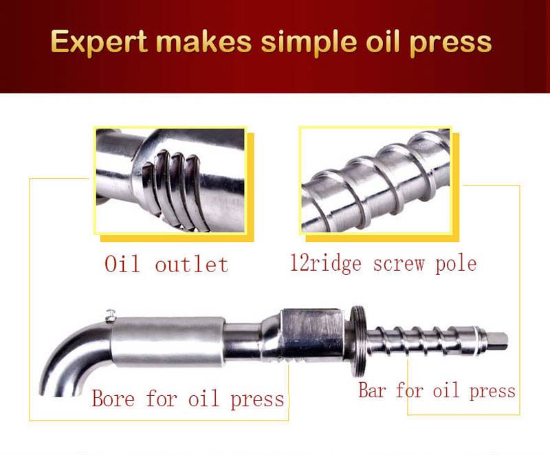 Expert makes simple oil press