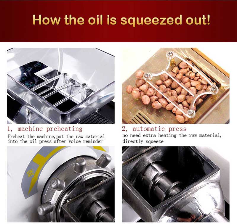 How the oil is squeezed out! 