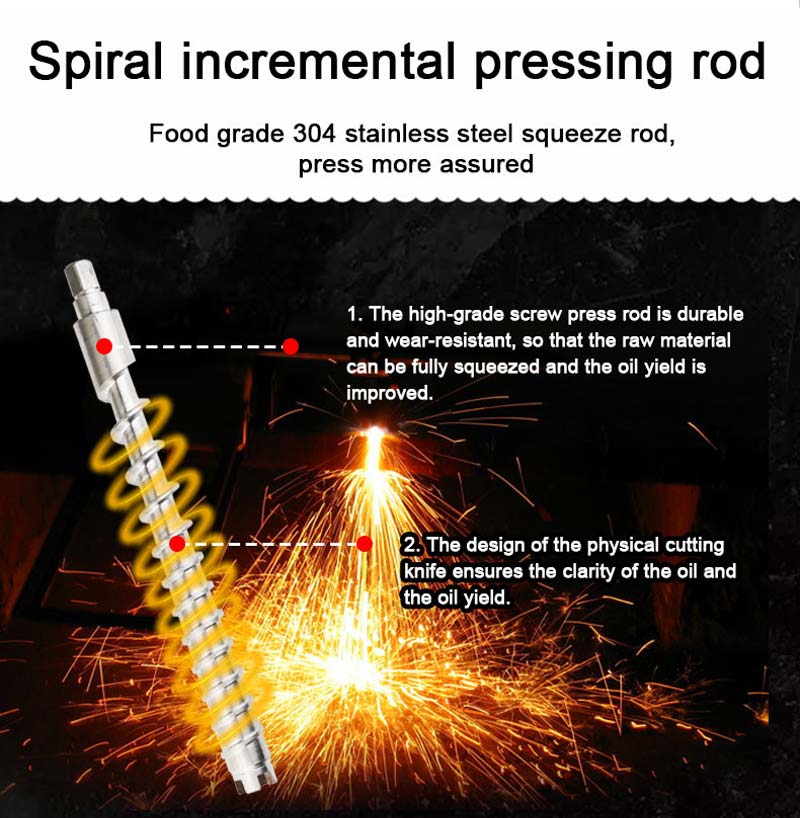 Spiral incremental pressing rod