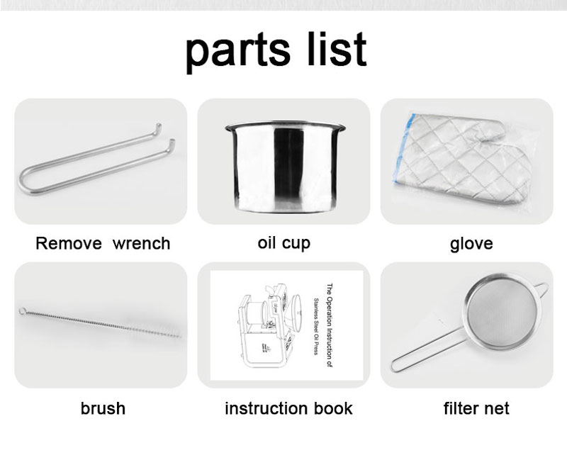 parts list