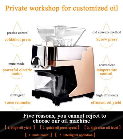 Private workshop for customized oil