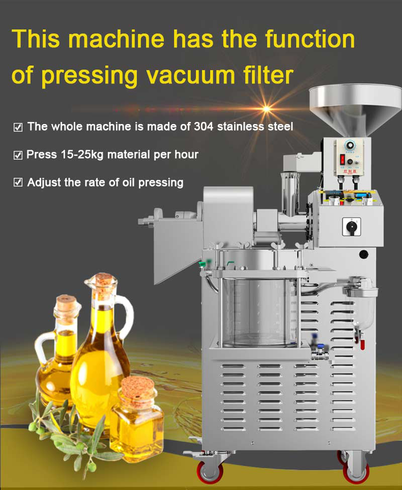 This machine has the function of pressing vacuum filter